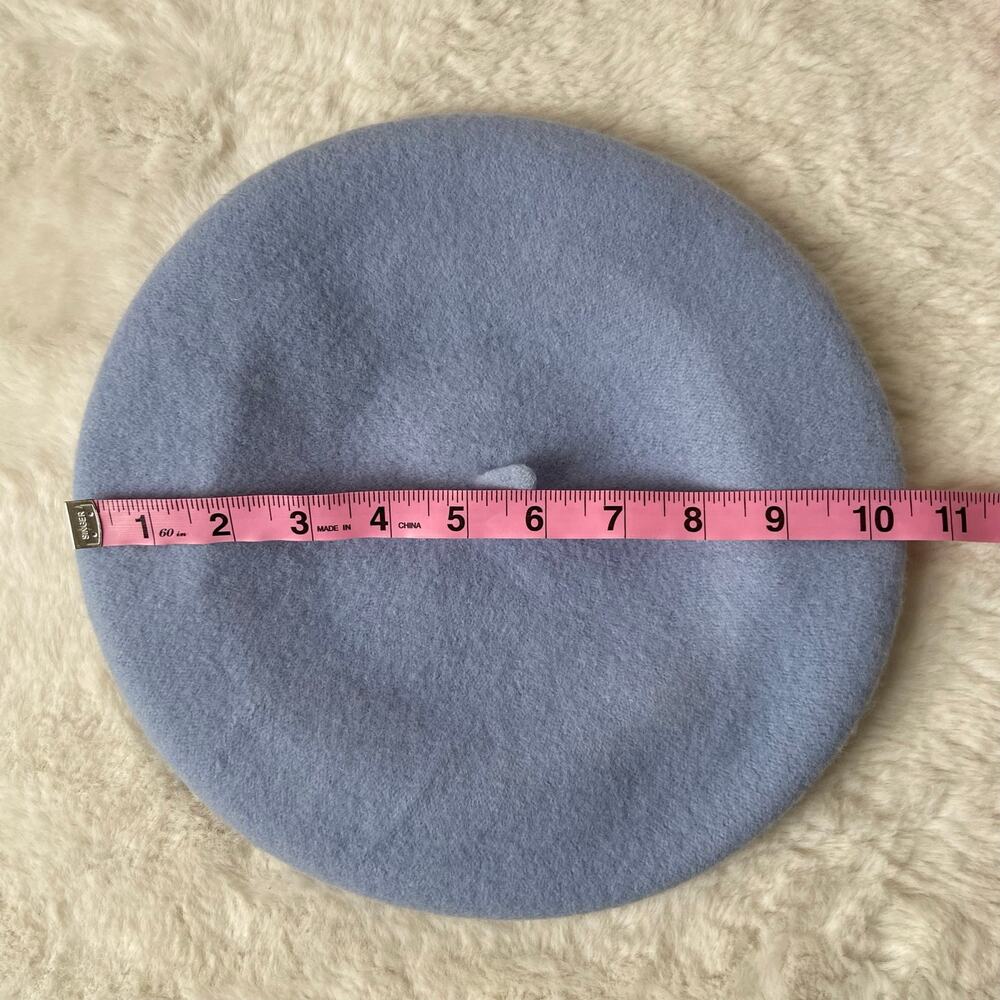 Anthropologie & Other Stories Light Blue Beret Hat - Picture 3 of 9